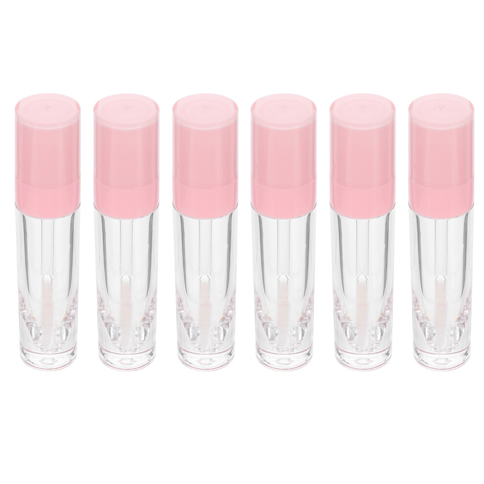 Totority Pink 30Pcs Lip Color Containers Round Plastic Empty Lip Gloss Tubes