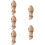 5Pcs Wear-Resistant Khaki Train Whistle Children Supply Toy 10