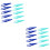40Pcs Assorted Color Beads Tweezers Small Plastic Craft Holding Tools 6