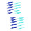 40Pcs Assorted Color Beads Tweezers Small Plastic Craft Holding Tools 7
