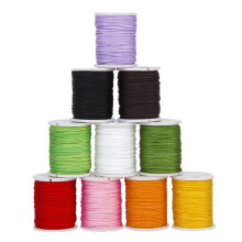 2Pcs 0.8mm Nylon Beading Thread Assorted Colors Jewelry Making Cord