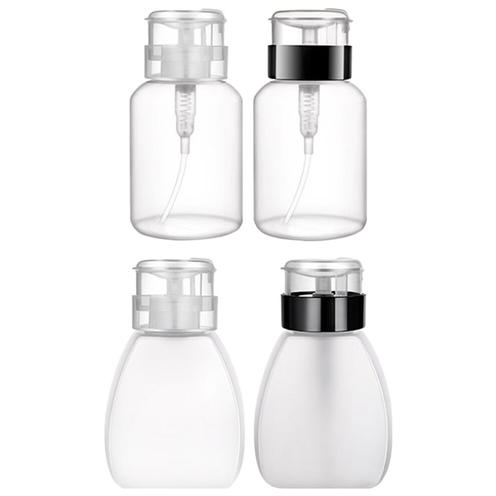 Villcase 16Pcs Durable Transparent Press Empty Bottles For Nail Polish Remover