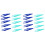 40Pcs Assorted Color Beads Tweezers Small Plastic Craft Holding Tools 2