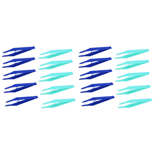 40Pcs Assorted Color Beads Tweezers Small Plastic Craft Holding Tools 1