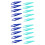 40Pcs Assorted Color Beads Tweezers Small Plastic Craft Holding Tools 5