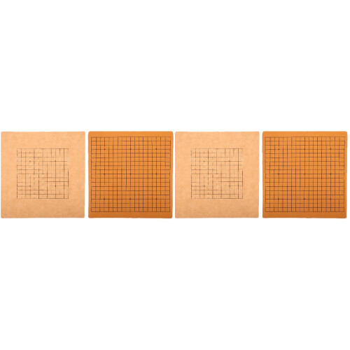 4Pcs Portable Foldable Brown Chessboard Dual-Sided Board Game 1