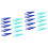 40Pcs Assorted Color Beads Tweezers Small Plastic Craft Holding Tools 4