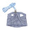 3Pcs Guinea Pig Harness and Leash Blue Cotton Soft Comfortable Pet Use 11