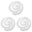 3Pcs White Twistable Chenille Stems Plush Plastic Bulk Craft Supplies 4