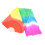 2Pcs Multi-Colored Belly Dance Silk Fan Veils for Dance Decoration 1