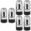 6Pcs Silver Car Tyre Caps Durable Stem Covers for Wheel Valves 6