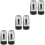 6Pcs Silver Car Tyre Caps Durable Stem Covers for Wheel Valves 5