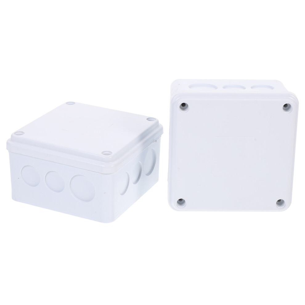 8Pcs Sturdy White Abs Waterproof Electrical Box Outdoor Weatherproof 373456921138