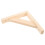5Pcs Wood Shelf Support Brackets Wall Mounted Beige 3