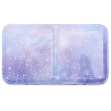 4Pcs Portable Watercolor Paint Box Dark Blue DIY Pigment Holder