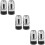 6Pcs Silver Car Tyre Caps Durable Stem Covers for Wheel Valves 9