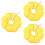 3Pcs Bright Yellow Pet Collar Durable Protective Recovery Neck Cone 7