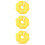 3Pcs Bright Yellow Pet Collar Durable Protective Recovery Neck Cone 9