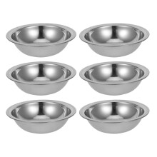 18Pcs Stainless Steel Facial Mask Bowls Silver DIY Spa Mixing Bowl Kit