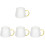4Sets Clear Glass Tea Cup with Handle for Hot Drinks and Office Coffee 2