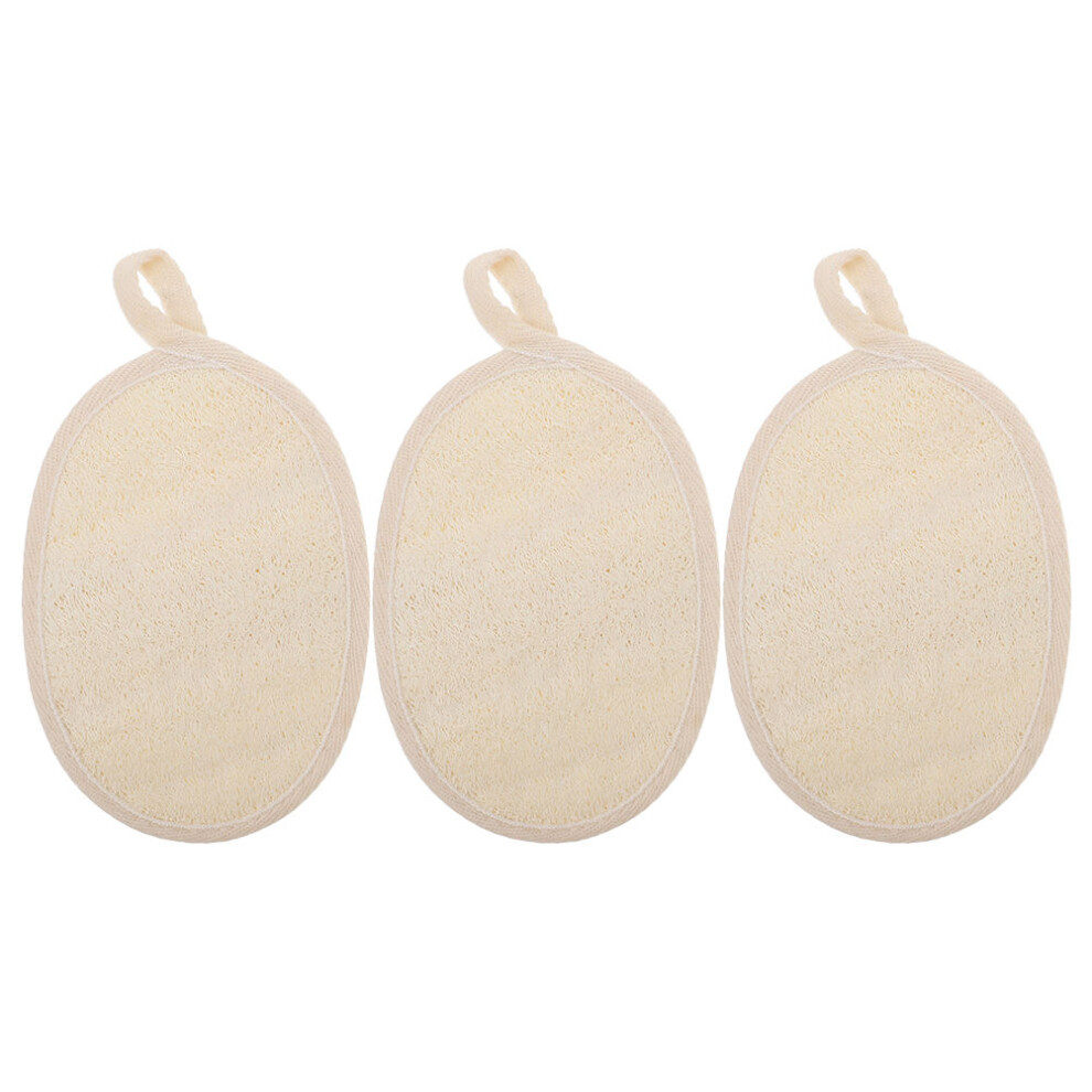 Ohphcall Beige 9Pcs Bathing Loofah Back Scrubber Household Exfoliating Brush