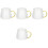 4Sets Clear Glass Tea Cup with Handle for Hot Drinks and Office Coffee 3