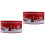 2Pcs Red Christmas Tinplate Box Sturdy Candy & Cookie Storage Case 6