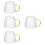 4Sets Clear Glass Tea Cup with Handle for Hot Drinks and Office Coffee 7