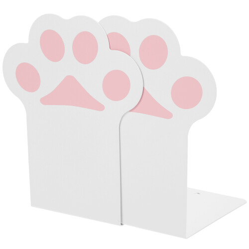6Pcs White Metal File Book Stands Reading Book Holders