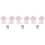 6Pcs White Metal File Book Stands Reading Book Holders 4