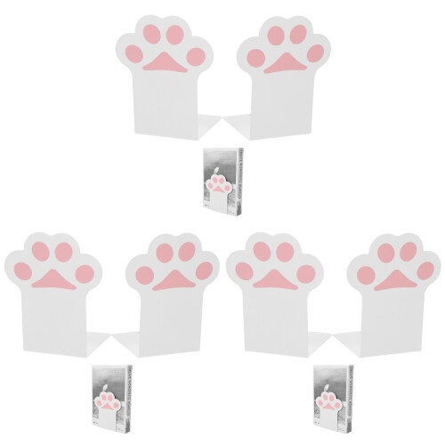 6Pcs White Metal File Book Stands Reading Book Holders 1