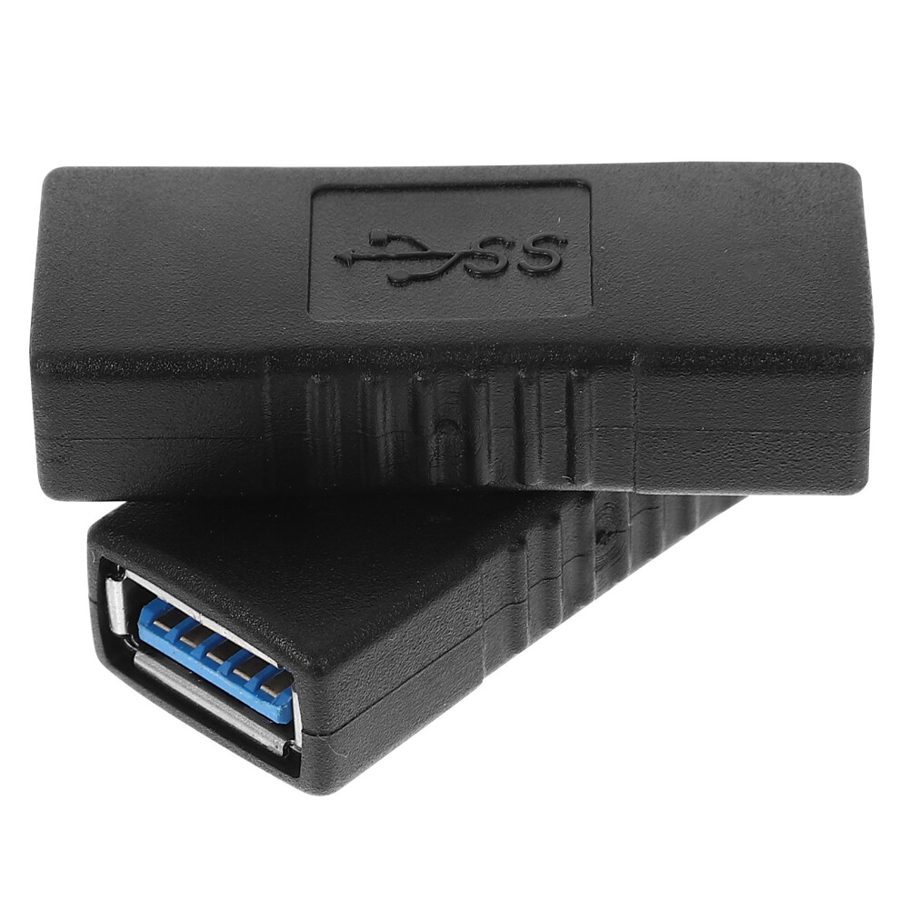 6Pcs Usb Female To Female Converter Reliable Usb 3.0 Zinc Alloy Black 353813254116