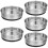 5Stk Gewürzregale Drehbare Küchen Aufbewahrungsbox Silber 10