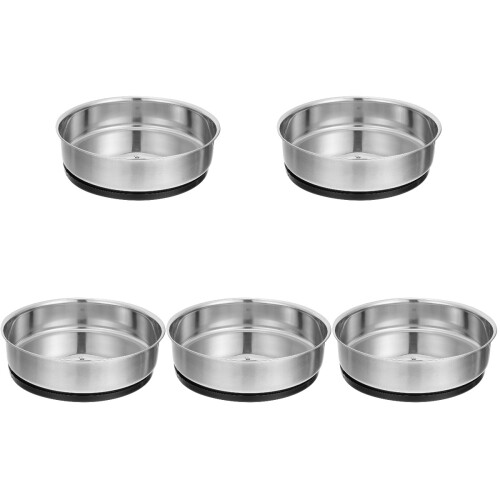 5Stk Gewürzregale Drehbare Küchen Aufbewahrungsbox Silber 1