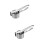 2Pcs Manual Fruit Squeezer Silver Handheld Juicer for Kitchen Use 8