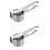 2Pcs Manual Fruit Squeezer Silver Handheld Juicer for Kitchen Use 6