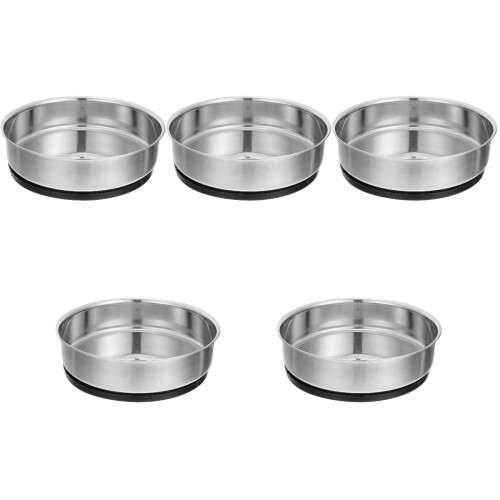 5Stk Gewürzregale Drehbare Küchen Aufbewahrungsbox Silber 2