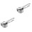 2Pcs Manual Fruit Squeezer Silver Handheld Juicer for Kitchen Use 4