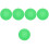 5Pcs Soft Silicone Record Player Mats Green Anti-Static Turntable Pads 4