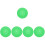 5Pcs Soft Silicone Record Player Mats Green Anti-Static Turntable Pads 5