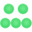 5Pcs Soft Silicone Record Player Mats Green Anti-Static Turntable Pads 2