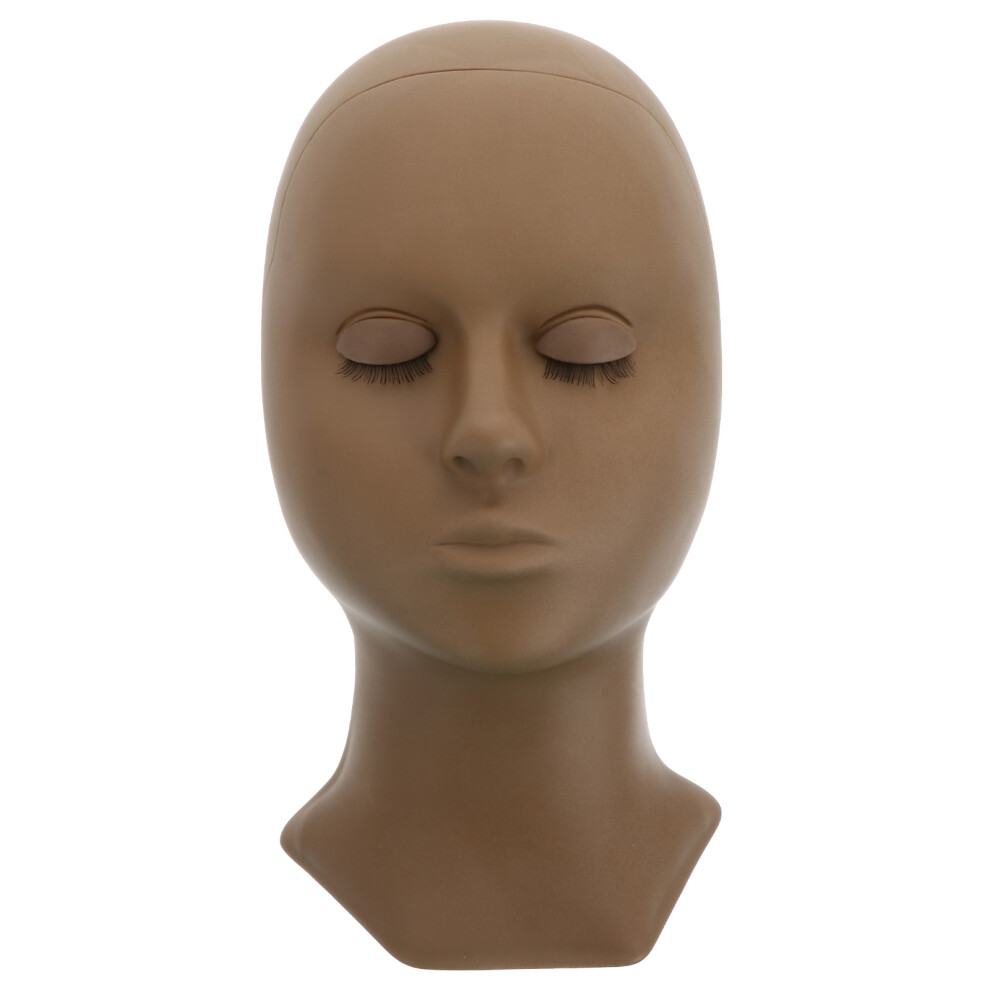 Ohphcall Black 2Pcs Makeup Cosmetology Mannequin Head For Beauty Practice