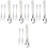 5Sets Practical Stainless Steel Escargot Snail Tong Fork Set Silver 6