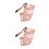 2Pcs Adjustable Small Dog Muzzle Pink Nylon Anti-Bite Pet Mouth Cover 5