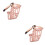 2Pcs Adjustable Small Dog Muzzle Pink Nylon Anti-Bite Pet Mouth Cover 6