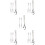 5Sets Practical Stainless Steel Escargot Snail Tong Fork Set Silver 10