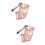 2Pcs Adjustable Small Dog Muzzle Pink Nylon Anti-Bite Pet Mouth Cover 7