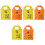 6Pcs Reusable Foldable Shopping Bags Storage Tote with Cute 3