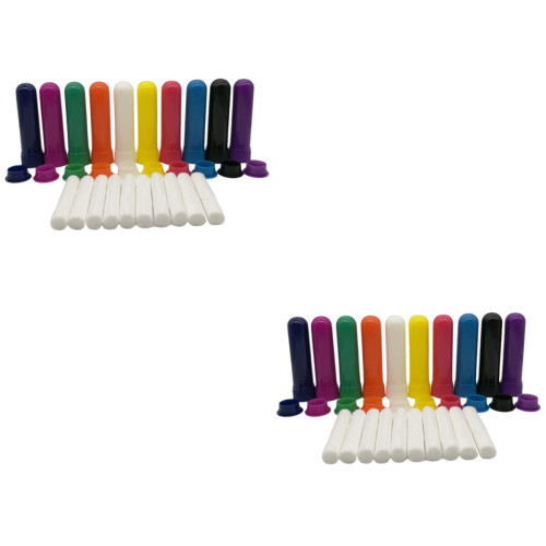 40Pcs Refillable Tubes Assorted Color for Essential Oils 2