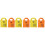 6Pcs Reusable Foldable Shopping Bags Storage Tote with Cute 4
